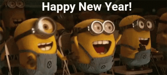 Minionki szczęśliwego nowego roku